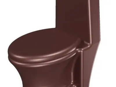 Elegant Sanitary Ware Low-poly 3D model