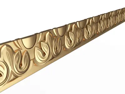 Ornament Element Molding 04 Low-poly 3D model