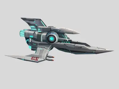 X battleship 01 3D model