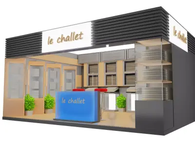  Booth Exhibition Stand a17 3D model