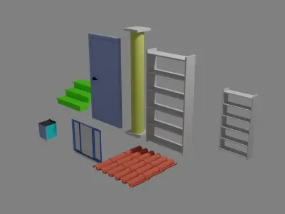 Architect door Free 3D model