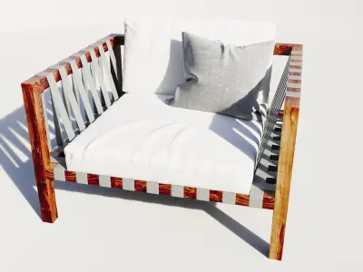 OutdoorRodhilanchairmistral 3D model