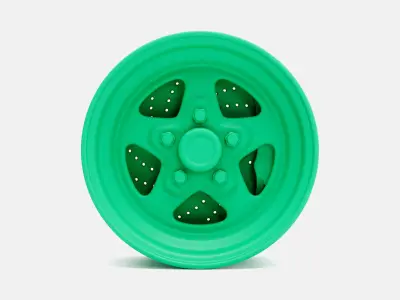 15x7 Weld Pro Star Wheel and Brake 3D print model