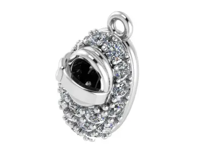 Baby Shoe Diamond Pendant 1298 3D print model