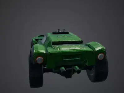 Stylized Monster Truck - Game Ready Low-poly 3D model