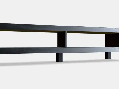 LACK TV bench 1 Low-poly 3D model