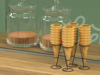 Ice cream truck 3D model