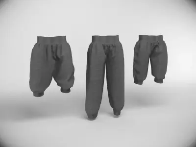 sport pants 3D model