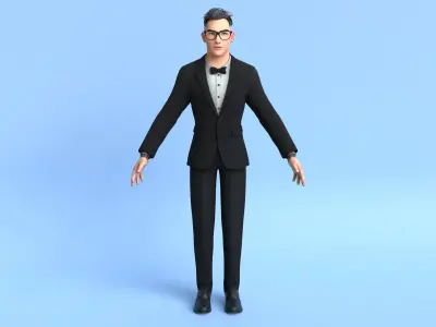 Men Character 02 3D model