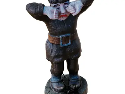 Weeping Gnome Garden Figurine 3D model