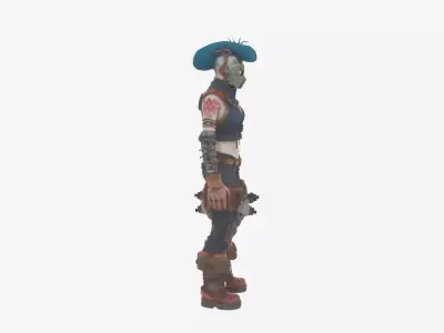 Detailed 3D Model of WoW Undead Engineer 3D model