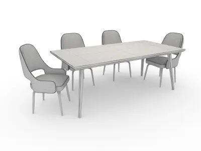 Dining Set 8 3D model