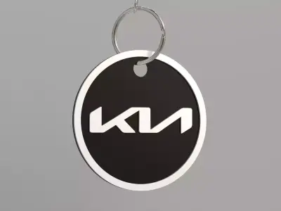 Kia keychain 01 3D print model