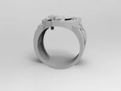 anillo caballo  3D print model