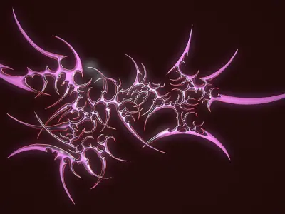 Dark Tribal Low-poly 3D model