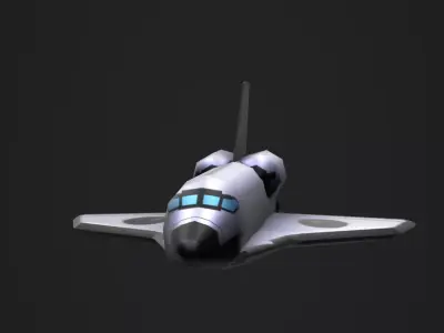 3DP Spaceships Collection - The Shuttle Low-poly 3D model