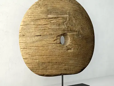 Teak Wheel 2 3D model