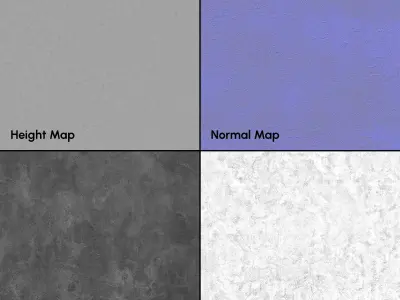 Popcorn Drywall Plaster-Seamless - Tileable-DrCG No 105 3D model