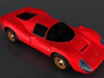 Ferrari 330 Low-poly 3D model