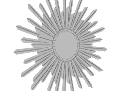 Bembury Sunburst Mirror FHK2332 3D model