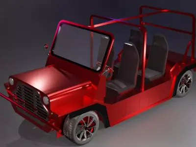 Moke Car Low-poly 3D model