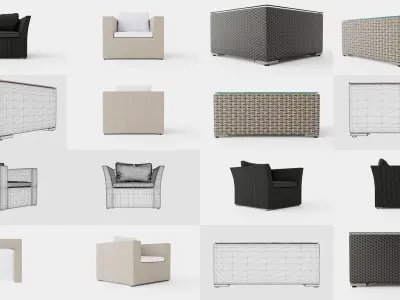 Collection of Rattan Furniture Set - 20 Models