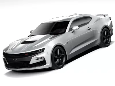 Chevrolet Camaro SS 2019 lowpoly 3D model