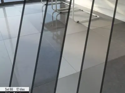 ABC Stone Set 3D model