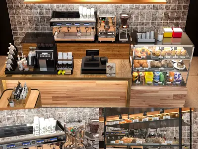 Coffee Kiosk 3 3D model