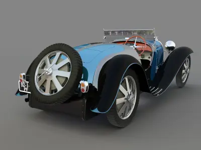 bugatti type 55 1933 3D model
