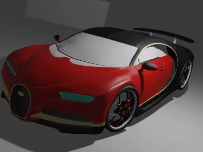 Bugatti Chiron 2017 3D model