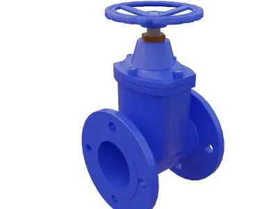 gate valve 3D model shop