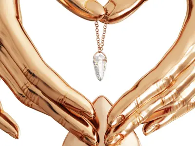 Gift figurine of Hands 3D model