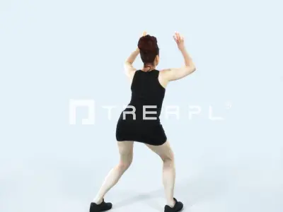 Yearn 11B Volleyball Overhead Sports Woman Low-poly 3D model