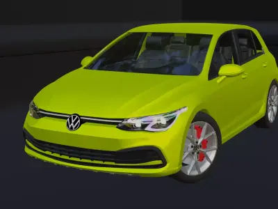 2021 VOLKSWAGEN GOLF  8 STYLE EDITION  3D model