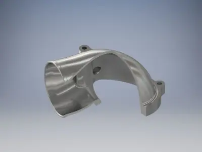 C20xe Powercap RIGHT PIPE 80 mm NO fitting 3D print model