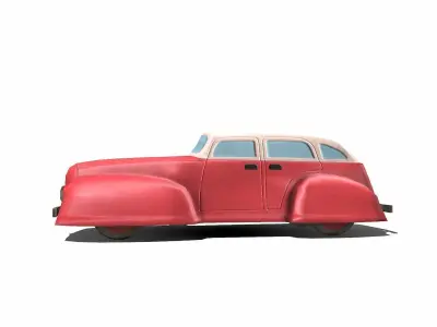 Toy Car Low-poly PBR Free low-poly 3D model