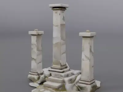 pilastra grega  3D model