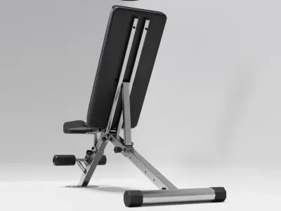 Gym Weight Bench Low-poly 3D model