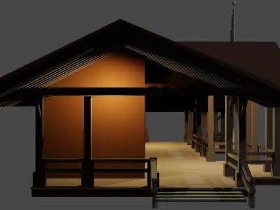 The forest house Free 3D model