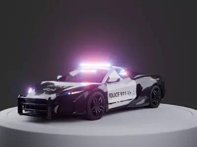 2025 corvette  Low-poly 3D model