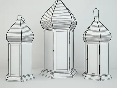 Lanterns by ZARA HOME 3D model 2
