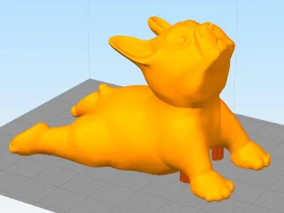 DOG YOGA 3 3D print model
