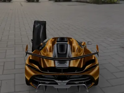 Koenigsegg Jesko 3D model by PIXELCRAZE