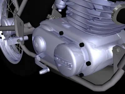 BULTACO SHERPA T Low-poly 3D model