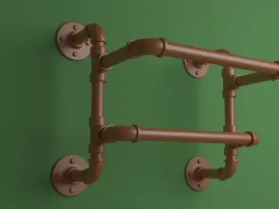 Decorative Plumbing Pipes 3D model