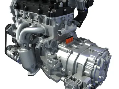 Nissan Altima Hybrid Engine 3D model