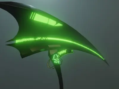 3D Gameready Prop - The Dark Scythe  Low-poly 3D model
