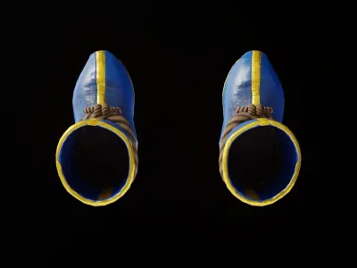 Goku Shoes Free low-poly 3D model