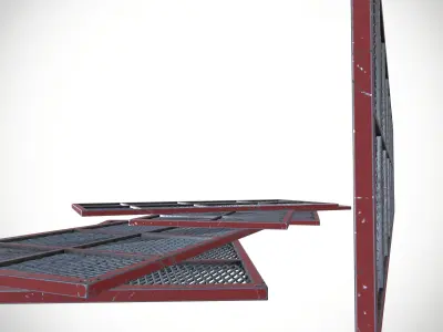 Metal net Low-poly 3D model